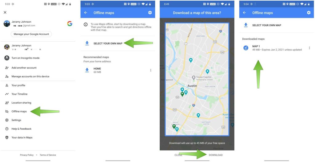 অফলাইনে গুগল ম্যাপ ব্যবহার – How to use Google maps offline