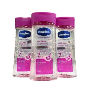 Vaseline Healthy Bright UV Extra Brightening Gluta Ceramide Gel - 200ml (70x Pro-Ceramide & Triple UV Filters for Glowing Skin in 7 Days)