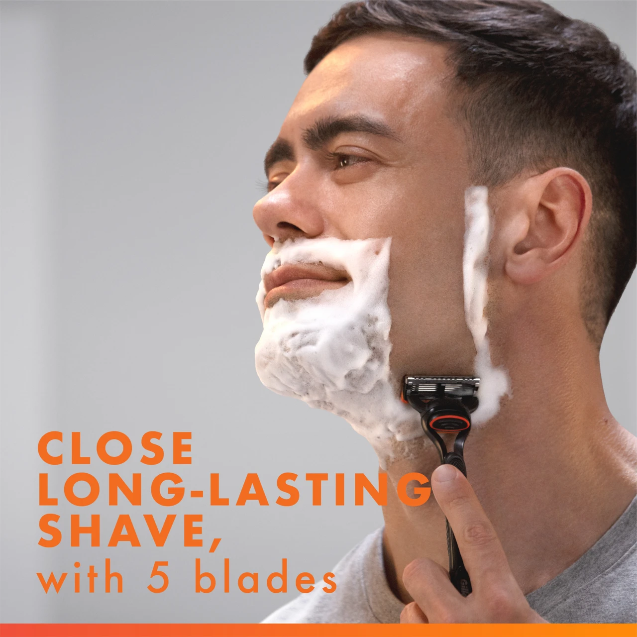 Gillette Fusion5 Manual Razor for Men - 5 Diamond-Like Coated Blades with Styling Back Blade - Image 8