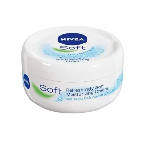 NIVEA Soft Refreshingly Soft Moisturizing Cream - 50ml (Face, Body, and Hands Moisturizer with Jojoba Oil & Vitamin E)