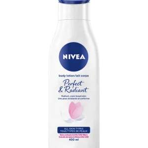 NIVEA Perfect & Radiant Body Lotion - 400ml (Even Tone Skin with Berry Extracts & UVA/UVB Filters)