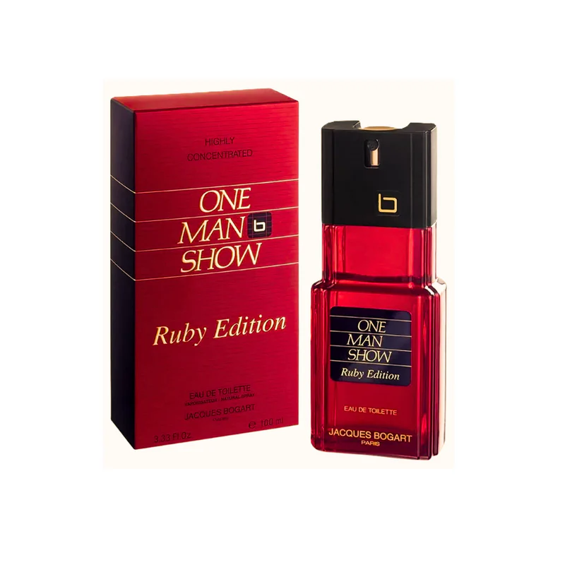 Jacques Bogart One Man Show Ruby Edition Eau De Toilette for Men - 100ml (Highly Concentrated Natural Spray)