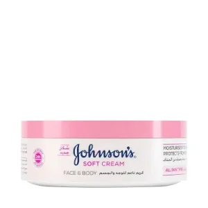 Johnson's Soft Cream for Face & Body - 200ml (24-Hour Intensive Moisturization for All Skin Types)