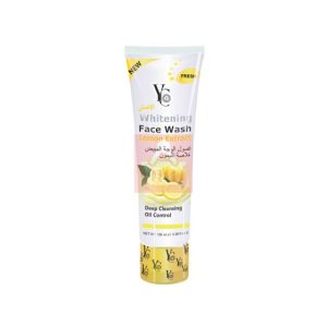 The YC Whitening Face Wash (Acne Formula) is a specialized skin care solution designed to provide a double benefit: reducing acne and brightening the skin. It effectively removes dirt, impurities, and excess sebum from deep within the pores, preventing future breakouts while promoting an even skin tone. Key Benefits: Acne Control: Formulated specifically to combat acne and prevent new pimples from forming. Lemon Extract Power: Natural lemon extract acts as a gentle astringent to tighten pores and a natural brightening agent to lighten acne scars and blemishes. Deep Cleansing: Reaches deep into pores to lift away pollutants and dead skin cells without over-drying. Oil Control: Regulates sebum production to keep your face shine-free and fresh throughout the day. Whitening Effect: Regular use helps in achieving a noticeably fairer and glowing complexion. How to Use: Gently massage a small amount of face wash onto wet face and neck in circular motions. Rinse thoroughly with water and pat dry. For best results, use twice daily, morning and night. Product Specifications Brand: YC (Yong Chin) Variant: Whitening Face Wash - Acne Formula Key Ingredient: Natural Lemon Extract Volume: 100 ml Skin Type: Ideal for oily, combination, and acne-prone skin.
